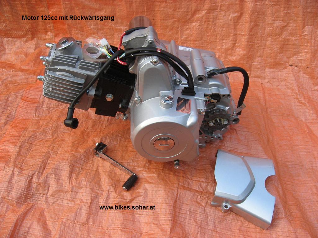 Rückwärtsgang E-Starter oben HMParts ATV Quad Motor SET 125 ccm vollautomatik 