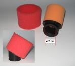 Luftfilter Schaumstoff orange/rot 42mm